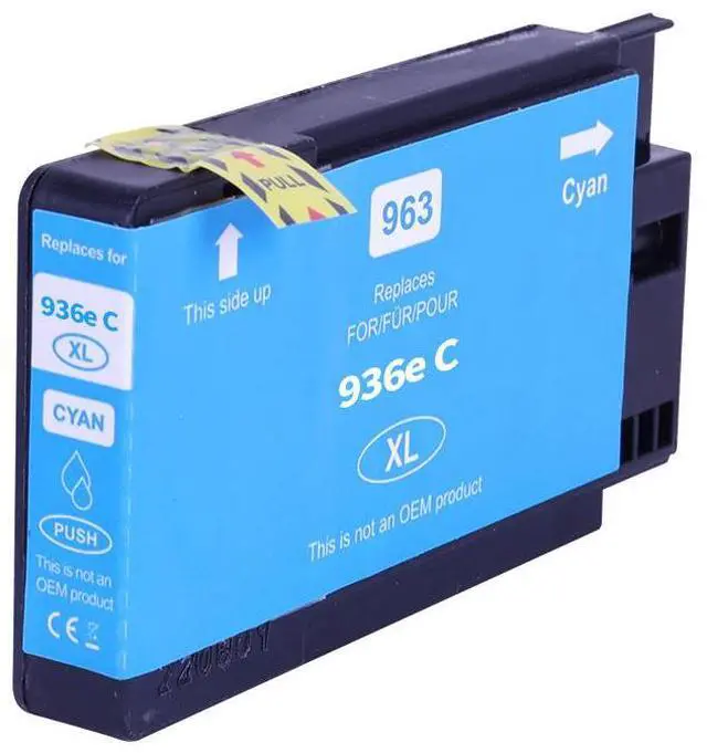 Alt view image 3 of 5 - 936e 4-Pack B/C/Y/M New High Yield Ink Cartridge Compatible to HP 936e, Work with  HP OffieJet 9110, 9120, 9130, 9730 Printers