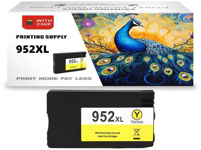Main image of 952 XL Yellow Ink Cartridge Compatible for HP 952XL, Work with HP Officejet Pro 7720 7730 7740 8200 8210 8216 8218 8700 8702 8710 8714 8715 8716 8717 8718 8720 8724 8725 8726 More Single Pack Yellow