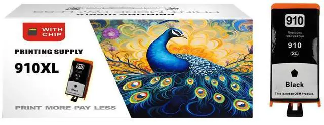 Main image of 910 XL Black Ink Cartridge Compatible for HP 910XL, Fits for HP Officejet 8010 8012 8013 8015 8020 8022 OfficeJet Pro 8020 8021 8022 8023 8024 8025 8026 8028  8030 8035