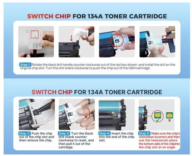 Alt view image 2 of 6 - 134X Compatible Toner Cartridge Replacement for HP 134X W1340X *No Chip*  Black, High-Yield Print, Works with  HP LaserJet M209dw MFP M234dw M234sdn M234sdw