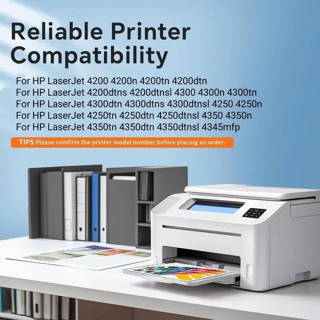 Alt view image 3 of 4 - 42X Q5942X Compatible Toner Cartridge Fits for HP 42 X Q5942 X,Work with HP LaserJet 4240n, 4250, 4250dtn, 4250dtnsl, 4250n, 4250tn, 4350, 4350dtn, 4350dtnsl, 4350n, 4350tn