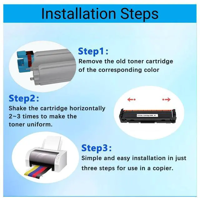 Alt view image 2 of 5 - 1 Pack 413A Magenta Toner Cartridges Compatible for HP 410A CF413A M477fnw Color Laserjet MFP M477fdw M477fdn M452dn M452nw M477 M452 M377 Printer