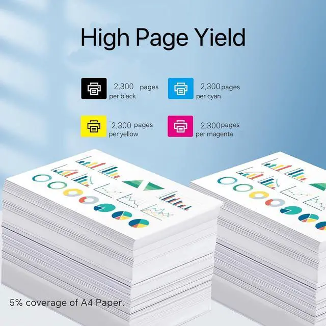 Alt view image 3 of 5 - 3 Pack CF411A CF412A CF413A Cyan/Magenta/Yellow Toner Cartridges Compatible for HP 410A CF411A CF412A CF413A M477fnw Color Laserjet MFP M477fdw M477fdn M452dn M452nw M477 M452 M377 Printer