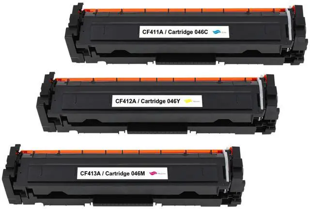 Main image of 3 Pack CF411A CF412A CF413A Cyan/Magenta/Yellow Toner Cartridges Compatible for HP 410A CF411A CF412A CF413A M477fnw Color Laserjet MFP M477fdw M477fdn M452dn M452nw M477 M452 M377 Printer
