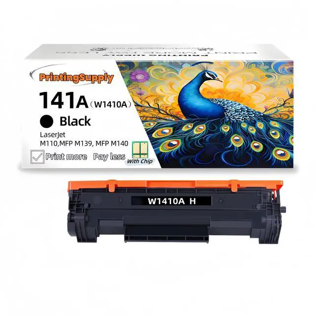 Main image of 1 Pack 141X W1410X High Yield Black Compatible Jumbo Toner Cartridge  For HP 141X 141A M110W MFP M139W MFP M140W With Chip 2,000 Pages