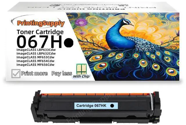 Main image of 1 Pack 067H High-Yield Black Toner Cartridge with Chip Compatible for Canon 067H - Fits imageCLASS LBP633Cdw LBP632Cdw MF653Cdw MF654Cdw MF656Cdw