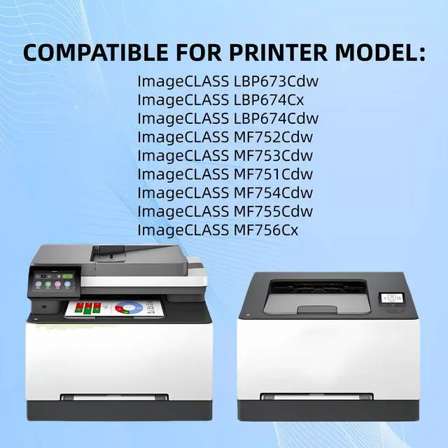 Alt view image 3 of 4 - 1 Pack 069 Toner Cartridge With Chip Compatible for Canon 069 imageCLASS MF752Cdw imageCLASS MF753Cdw MF751Cdw MF756Cx LBP673Cdw LBP674Cx  LBP674Cdw