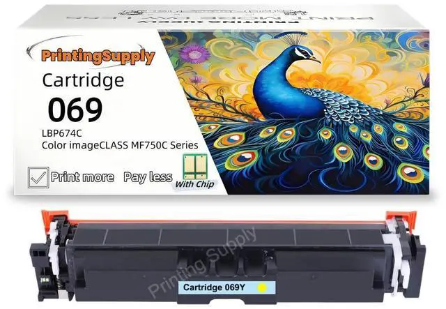 Main image of 1 Pack 069 Yellow Toner Cartridge With Chip Compatible for Canon 069 imageCLASS MF752Cdw imageCLASS MF753Cdw MF751Cdw MF756Cx LBP673Cdw LBP674Cx LBP674Cdw