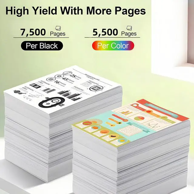 Alt view image 4 of 4 - High Yield New Black Toner Cartridge With Chip For HP 210X W2100X Compatible For Use With HP Color LaserJet Pro 4201dn 4201dw 4301fdn 4301fdw