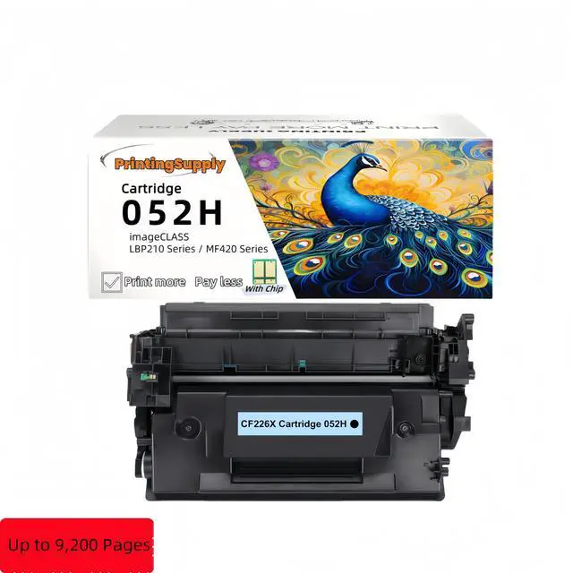 Main image of 1 Pack 052H Black High-Yield Compatible Toner Cartridge For Canon 052H For Use With Canon imageCLASS LBP214dw LBP215dw MF424dw MF426dw MF429dw