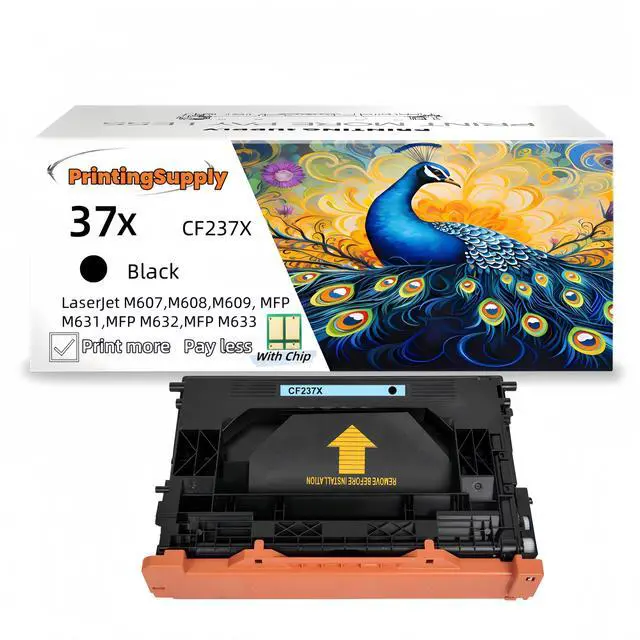 Main image of 1 Pack 37X CF237X High Yield Black Toner Cartridge Compatible for HP 37X, Fits for HP LaserJet Enterprise M608dn, For HP LaserJet Enterprise MFP M632h M632fht M631z With Chip