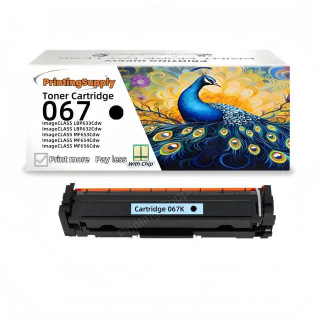 Main image of 1 Pack 067A Black Toner Cartridge (with Chip) - for Canon 067 Fits imageclass LBP630C, MF650C series MF656Cdw LBP632Cdw MF653Cdw LBP633Cdw MF654Cdw MF650 LBP630