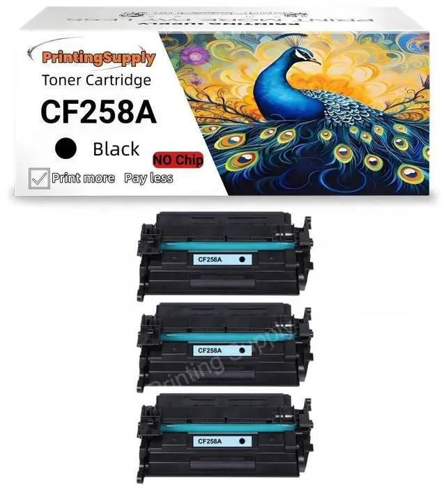Main image of 3 Pack 58A Toner Cartridges No Chip Compatible for HP 58A CF258A 58X CF258X Laserjet M428fdw M404 M404n M404dn M404dw M406dn MFP M428fdn M428dw M428 M430f Printer (Black)
