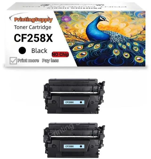 Main image of 2 Pack 58X Toner Cartridges No Chip Compatible for HP 58X CF258X 58A CF258A Laserjet M428fdw M404 M404n M404dn M404dw M406dn MFP M428fdn M428dw M428 M430f Printer (Black)