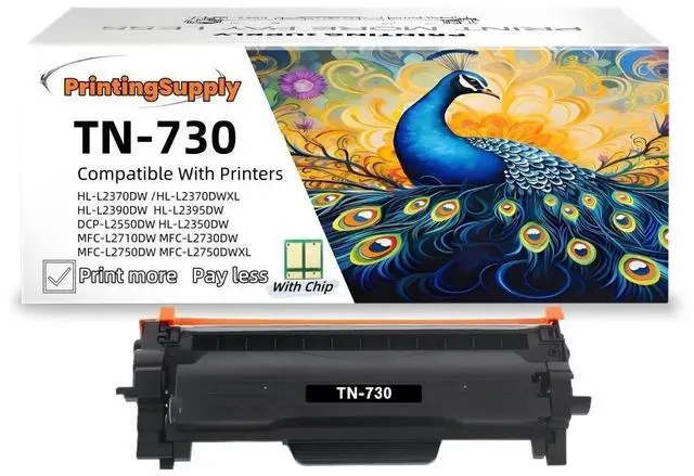 Main image of 1 Pack TN730 Black Toner Cartridge Compatible for Brother TN760 TN730 -Fits Brother MFC-L2690DW 2710DN 2710DW 2712D 2713DW 2715DW 2717DW 2730DW 2750DW L2759DW DCP-L2510D 2512D 2530DW