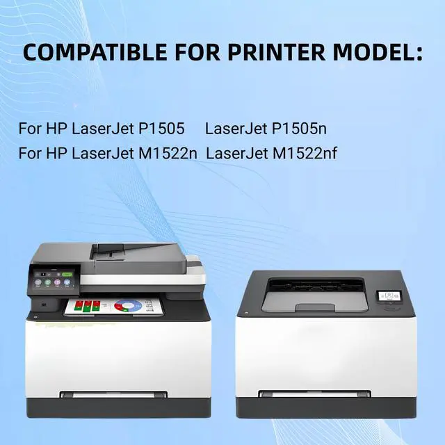Alt view image 2 of 4 - 2 Pack New Toner Cartridge For HP 36A CB436A Compatible with HP LaserJet Pro M1120MFP M1120n MFP M1522n M1522n MFP M1522nf M1522nf MFP P1505 P1505n