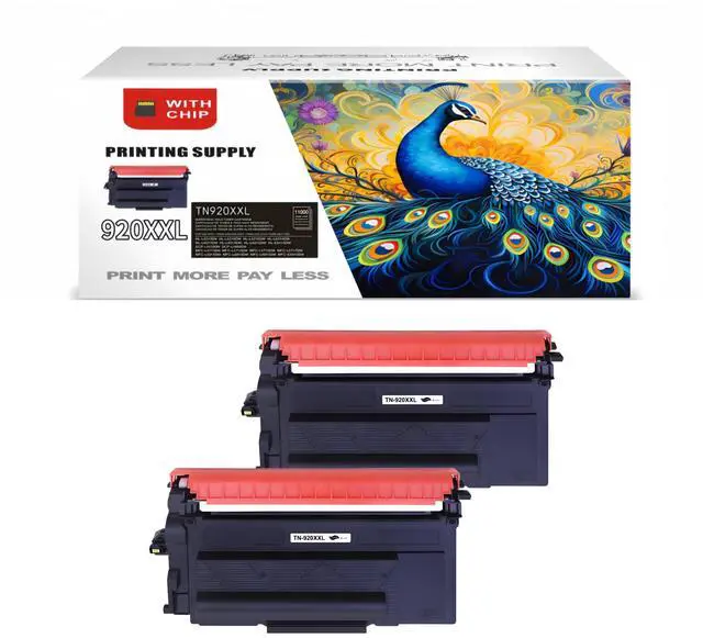 Main image of 2 PK Compatible TN920XXL Black Toner Cartridge for Brother TN920 TN920XL TN920XXL TN920UXXL HL-L6210DW HL-L6210DWT HL-L5210DN HL-L5210DW HL-L5210DWT with Chip
