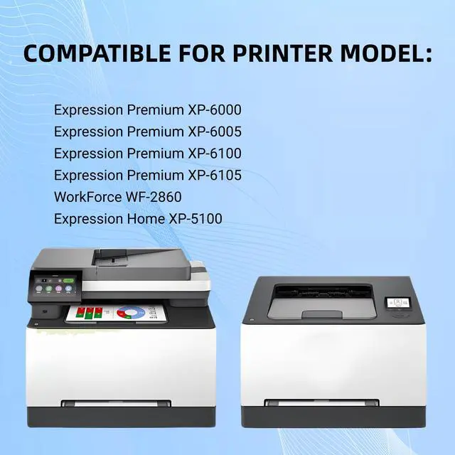 Alt view image 2 of 5 - 202XL T202XL High Yield Ink Cartridge Compatible for Epson 202 XL T202 XL Workforce WF-2860 Expression Home XP-5100 2 Pack 202XL Cyan