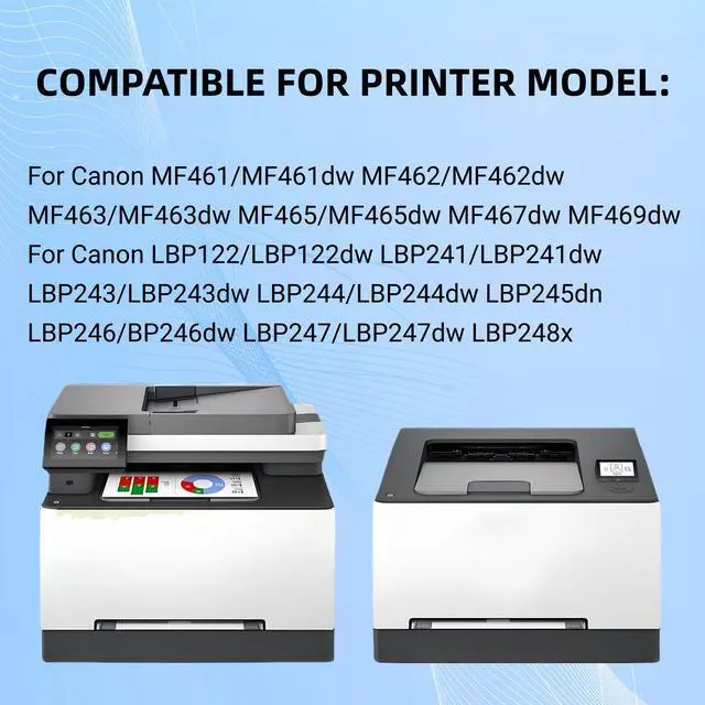 Alt view image 3 of 4 - 070H Toner Cartridge Compatible for Canon 070H CRG070H CRG-070H Cartridge 070H ImageCLASS/i-SENSYS MF469dw MF467dw MF465dw MF462dw LBP122dw LBP244dw LBP247dw LBP246dw 1 Pack With Chip 10,200 Pages