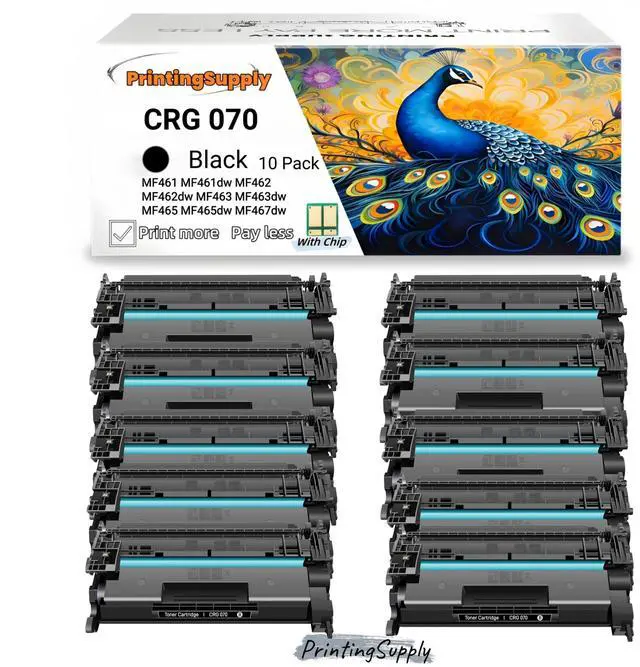 Main image of 070 Toner Cartridge Compatible for Canon 070 CRG070 CRG-070 Cartridge 070 ImageCLASS/i-SENSYS MF469dw MF467dw MF465dw MF462dw LBP122dw LBP244dw LBP247dw LBP246dw 10 Pack With Chip 3,000 Pages