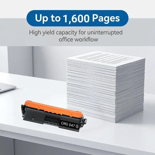 Alt view image 3 of 7 - Cartridge 047 Compatible for Canon Cartridge-047 Cartridge 047 CRG-047 Canon imageCLASS MF112 MF113w imageCLASS LBP112 LBP113w With Chip 1,600 Pages 1 Pack
