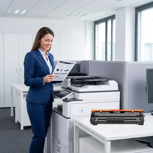 Alt view image 6 of 7 - 48A CF248A Toner Cartridge Compatible for HP 48A CF248A HP LaserJet Pro M15a M15w LaserJet Pro M16a M16w LaserJet MFP M28a MFP M28w LaserJet MFP M29a MFP M29w M31W 1,000 Pages 1 Pack