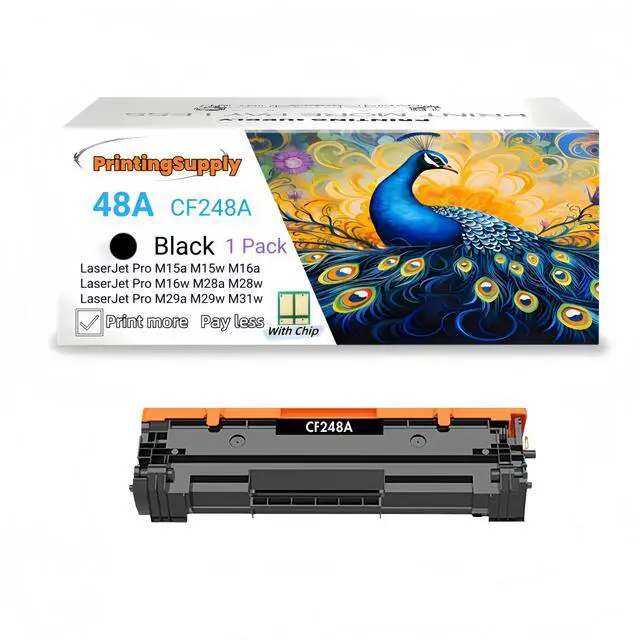 Main image of 48A CF248A Toner Cartridge Compatible for HP 48A CF248A HP LaserJet Pro M15a M15w LaserJet Pro M16a M16w LaserJet MFP M28a MFP M28w LaserJet MFP M29a MFP M29w M31W 1,000 Pages 1 Pack
