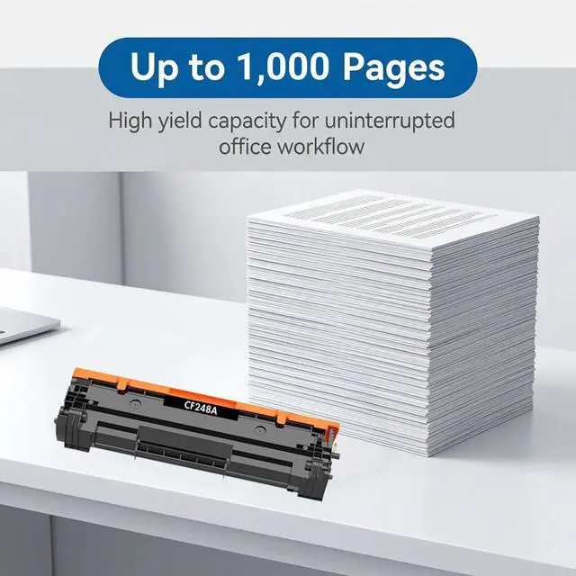 Alt view image 3 of 7 - 48A CF248A Toner Cartridge Compatible for HP 48A CF248A HP LaserJet Pro M15a M15w LaserJet Pro M16a M16w LaserJet MFP M28a MFP M28w LaserJet MFP M29a MFP M29w M31W 1,000 Pages 1 Pack