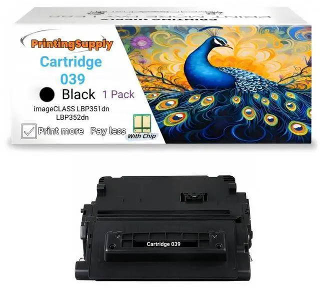 Main image of 1 Pack 039 Black Toner Cartridge Compatible for Canon Cartridge 039, Fits for Canon imageCLASS LBP351 LBP352 Printer