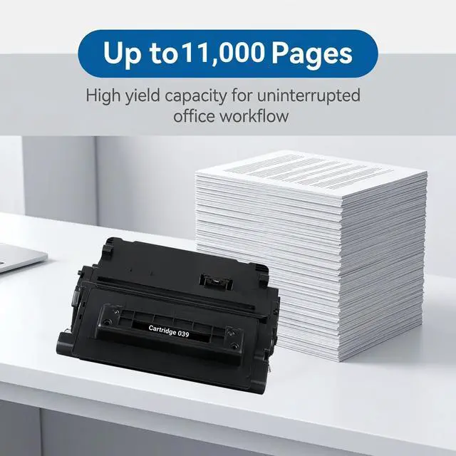 Alt view image 3 of 7 - 1 Pack 039 Black Toner Cartridge Compatible for Canon Cartridge 039, Fits for Canon imageCLASS LBP351 LBP352 Printer