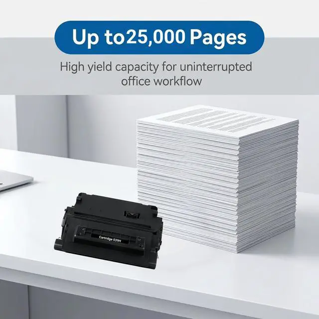 Alt view image 3 of 7 - 1 Pack CRG 039H Black High Yield Toner Cartridge Compatible for Canon Cartridge 039H, Fits for Canon imageCLASS LBP351 LBP352 Printer