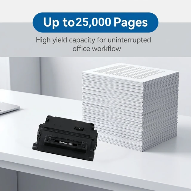 Alt view image 3 of 7 - 5 Pack CRG039H Black High Yield Toner Cartridge Compatible for Canon Cartridge 039H, Fits for Canon imageCLASS LBP351 LBP352 Printer