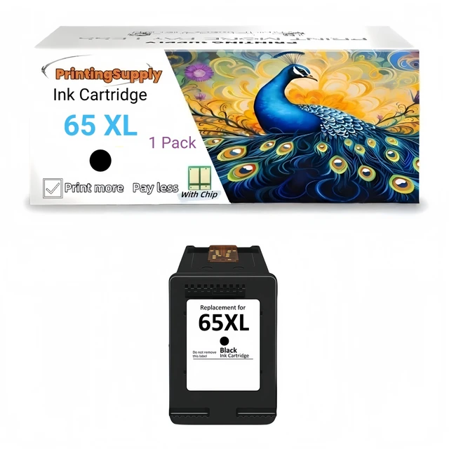 Main image of 65XL 1P Black Ink Cartridge Compatible for HP 65 XL Compatible with HP AMP 100 105 120 125 130
DeskJet 2620 2621 2622 2624 2630 2632 2633 2652 2655 3720 3721 3722 3723 3732 3735 3750 3752 3755