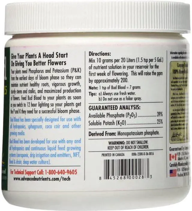 Alt view image 2 of 2 - Advanced Nutrients Bud Blood Powder 500g