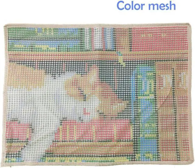 Alt view image 3 of 7 - Rabbit in Basket | Rug Making Latch Hooking Kit (52x38cm print canvas)