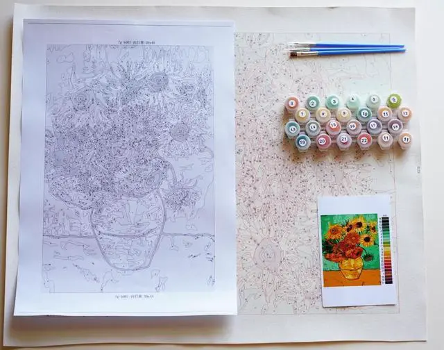 Alt view image 3 of 6 - Birds Nest Paint By Numbers (30x40cm No Frame)