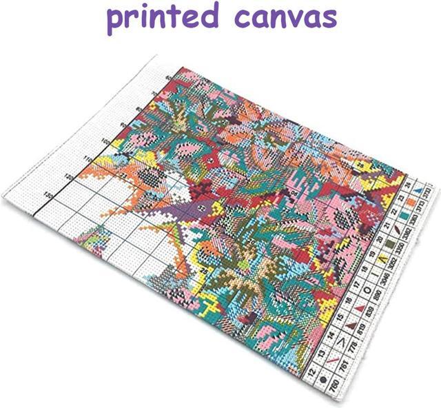 Alt view image 3 of 5 - LovelyLust.com Lazy Cat Cross Stitch Needlework Embroidery Kits (40x50cm 14CT Printed Canvas)