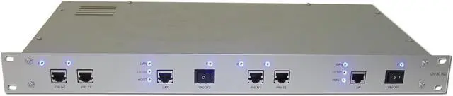Alt view image 2 of 7 - Checktel VoIP - SIP Telephone Call Recorder, Line or Station Side, SIP Trunk or Cloud Telephony, 2 x 50 concurrent calls, 2 x 150 Stations. Metal 19 Inch - 1U Gateway Housing. Front Color: Silver