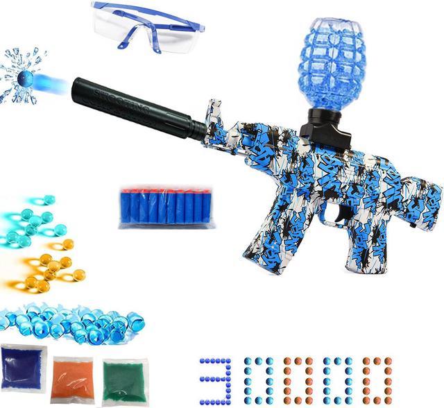 Splatter Ball Gun,Gel Blaster Gun Automatic with Goggles and 30000 Water  Beads Ammo,Electric Gel Ball Blaster for Outdoor Activities Shooting Team  Game Gifts for Teens,Boys and Girls 