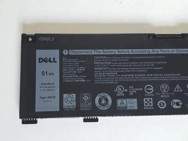 Alt view image 2 of 3 - New Genuine 266J9 Battery for Inspiron G3 3500 3790 3590 G5 5500 5505 5490 14 15