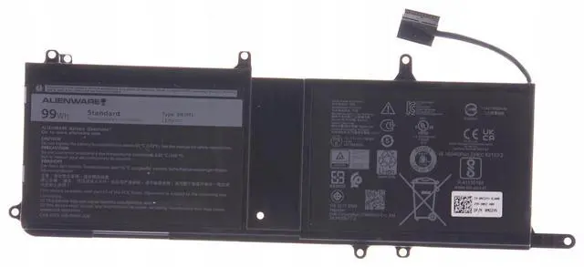 Main image of 99Wh 9NJM1 NEW Genuine Battery for 15 R3 17 R4 Series MG2YH 01D82 44T2R