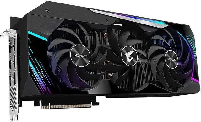 Alt view image 6 of 6 - GIGABYTE 3080 Graphics card AORUS GIGABYTE GeForce RTX 3080 MASTER 10GB PCI Express 4.0 ATX Video Card (rev. 3.0) GV-N3080AORUS M-10GD (LHR)