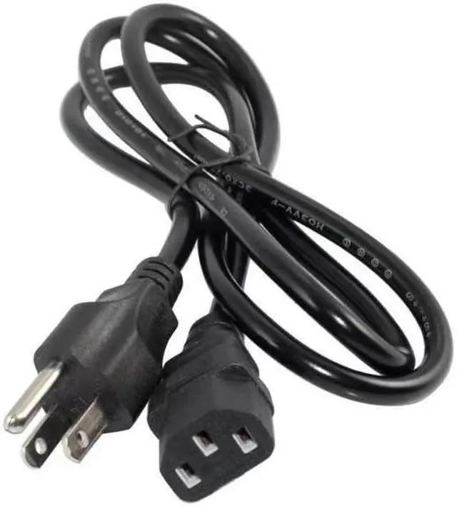 Alt view image 3 of 3 - Standard Computer Power Cord Notebook Power Cord 5ft 18AWG Conductor PC Power Connector - Black