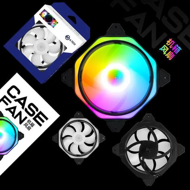 Alt view image 12 of 13 - Case FAN MF12025 Addressable RGB Lighting 120mm 3 Pack Independently-Controlled LEDS, Absorbing Rubber Pads, PWM Static Pressure for Computer Case & Liquid Radiator