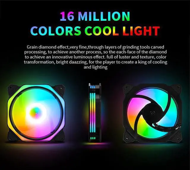 Alt view image 13 of 13 - Case FAN MF12025 Addressable RGB Lighting 120mm 3 Pack Independently-Controlled LEDS, Absorbing Rubber Pads, PWM Static Pressure for Computer Case & Liquid Radiator