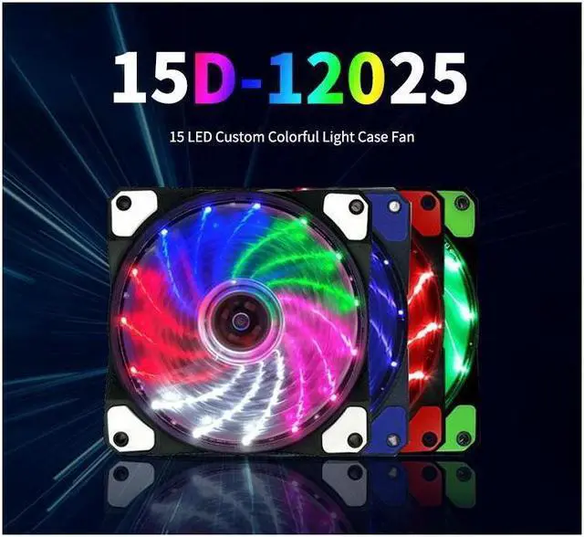 Alt view image 4 of 7 - Cswur ARGB Series Case Fans 120mm Quiet Edition High Airflow Adjustable Colorful PC Case CPU Computer Cooling with Coolers, Radiators System (3pcs)