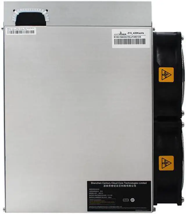 Alt view image 5 of 5 - Zcash ZEC Mining Master Machine Antminer Z15 420k With APW7 Bitmain Power Suply 1510W