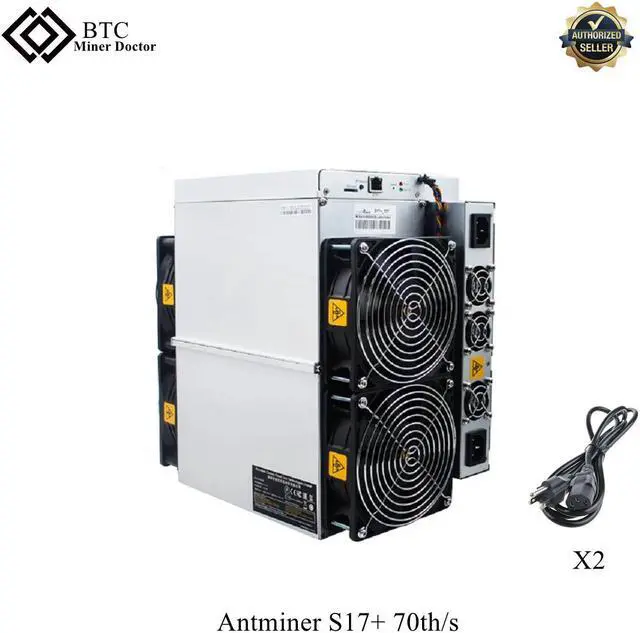 Main image of Bitamin S17+ 70T With Power Supply SHA-256 Algorithm BTC Antminer S17 Plus Mining Machine With Two US Power Cord Cable