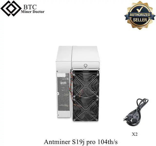 Main image of Antminer 104th/s Bitamin Asic Miner With PSU Bitcoin BCH BTC Power Hash Miners S19J Pro