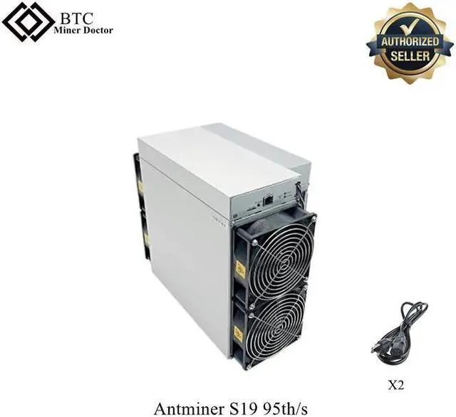 Main image of Bitmain Mining Machine S19 95th/S Bitcoin Miner Antminer PSU Included